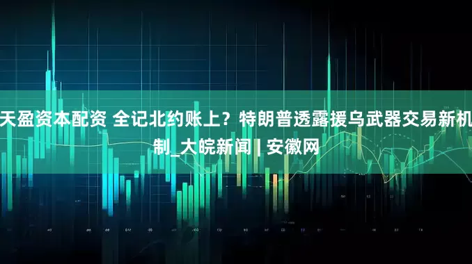 天盈资本配资 全记北约账上？特朗普透露援乌武器交易新机制_大皖新闻 | 安徽网
